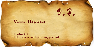 Vass Hippia névjegykártya